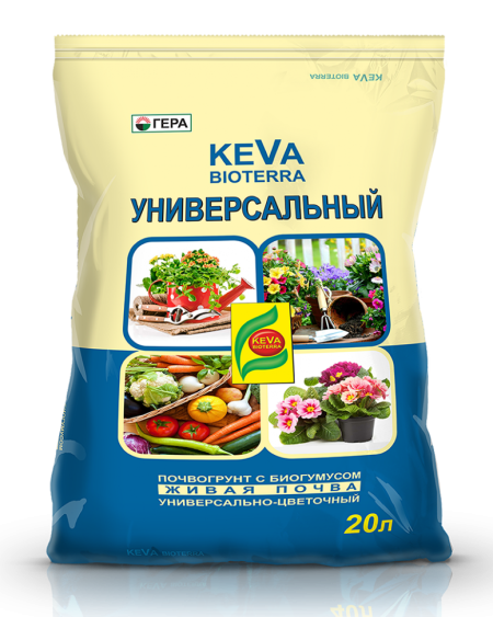 БИОпочвогрунт KEVA BIOTERRA "Универсальный" 20л