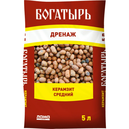 Керамзит средний "Богатырь дренаж" 5л